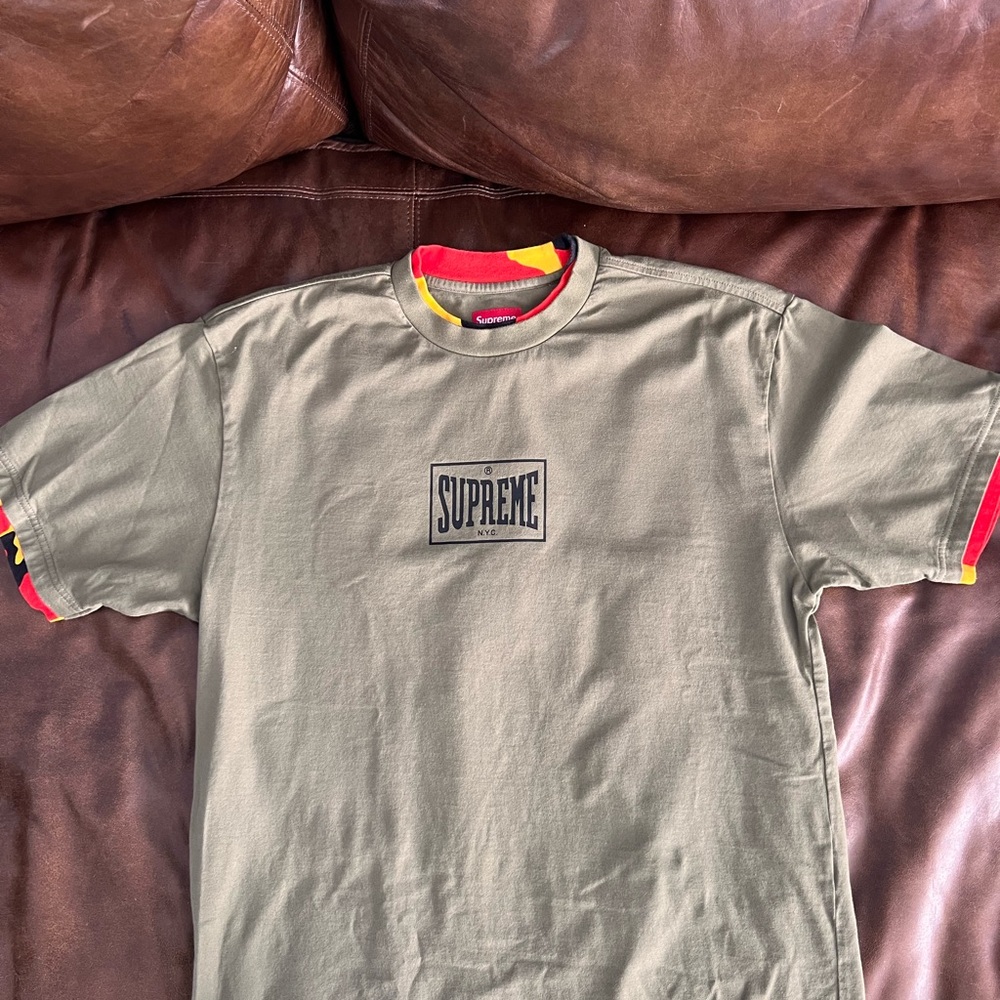 Supreme Olive Green Men's T-Shirt